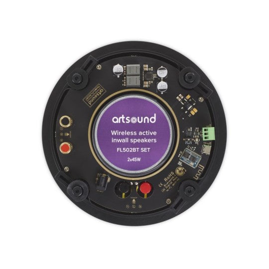 FL502BTSET | 5" Active + Passive Speakers inwall, AUX/Bluetooth