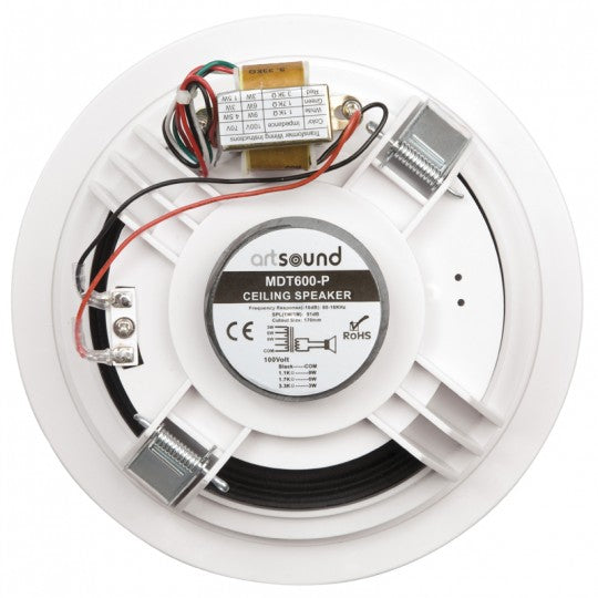MDT600-P | 6" inwall loudspeaker, round, 100V