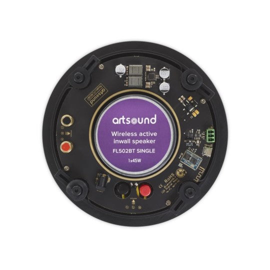 FL502BT SINGLE | 5" Active inwall speaker, AUX/Bluetooth