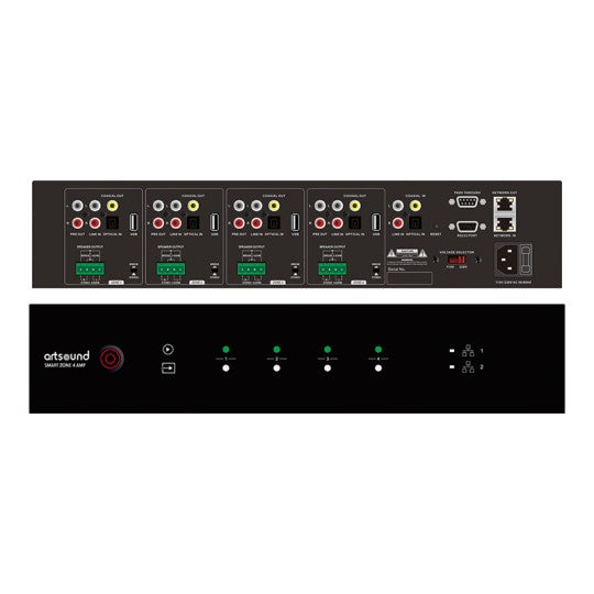 SMARTZONE4AMP | 4 zone multiroom streaming amplifier